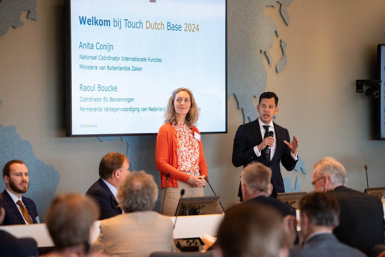 Raoul Boucke en Anita Conijn tijdens Touch Dutch Base